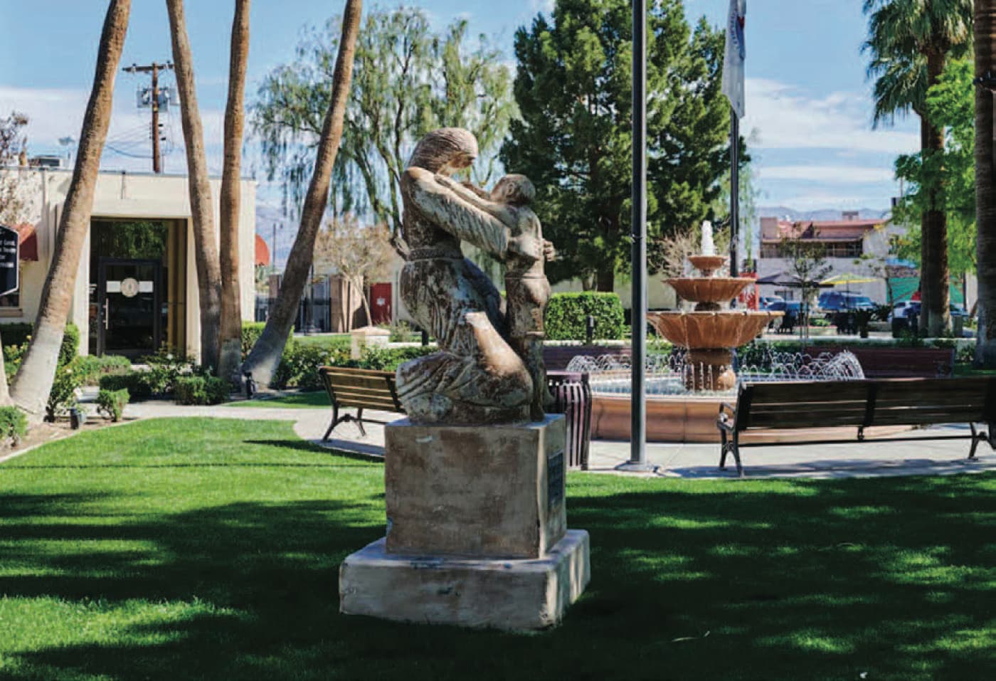 Civic plaza in downtown Coachella